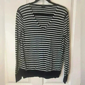 Gap Stripe V-neck Sweater